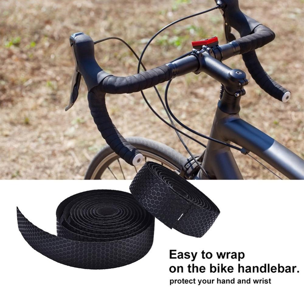 Vélo de montagne motif nid d'abeille Camouflage éponge sangles vélo de montagne vélo de route antidérapant synthétique éponge sangles