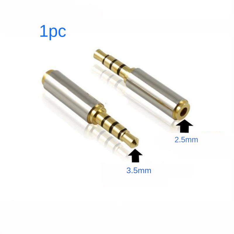 3,5 mm tot 2,5 mm/2,5 mm tot 3,5 mm/3,5 mm tot 6,35 mm/6,35 mm naar 3,5 mm adapter converter stereo audio hoofdtelefoonaansluiting: Oranje