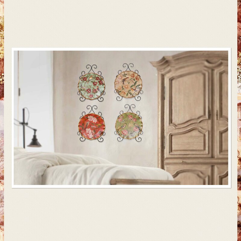 Decorative Home Decor Wall Rack for Plates and Artwork Metal Kitchen Rack