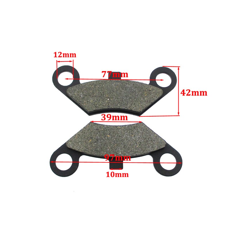 XLSION Aftermarket 4Pair Front Brake Pads For BUYANG/JCL 300CC ATV CF MOTO X5 Terralander 500 492cc Quadzilla 500 ES RS6 EFI