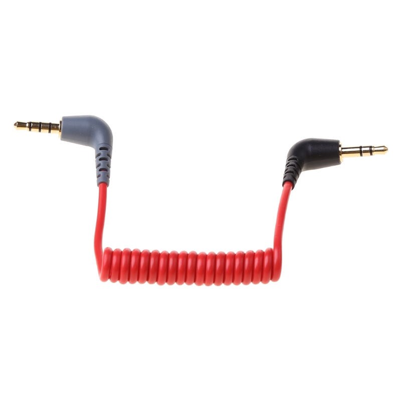 Cable adaptador TRS repuesto 3,5 mm a TRRS 3,5 mm para RODE SC7 SC2 Video MIC: Rojo