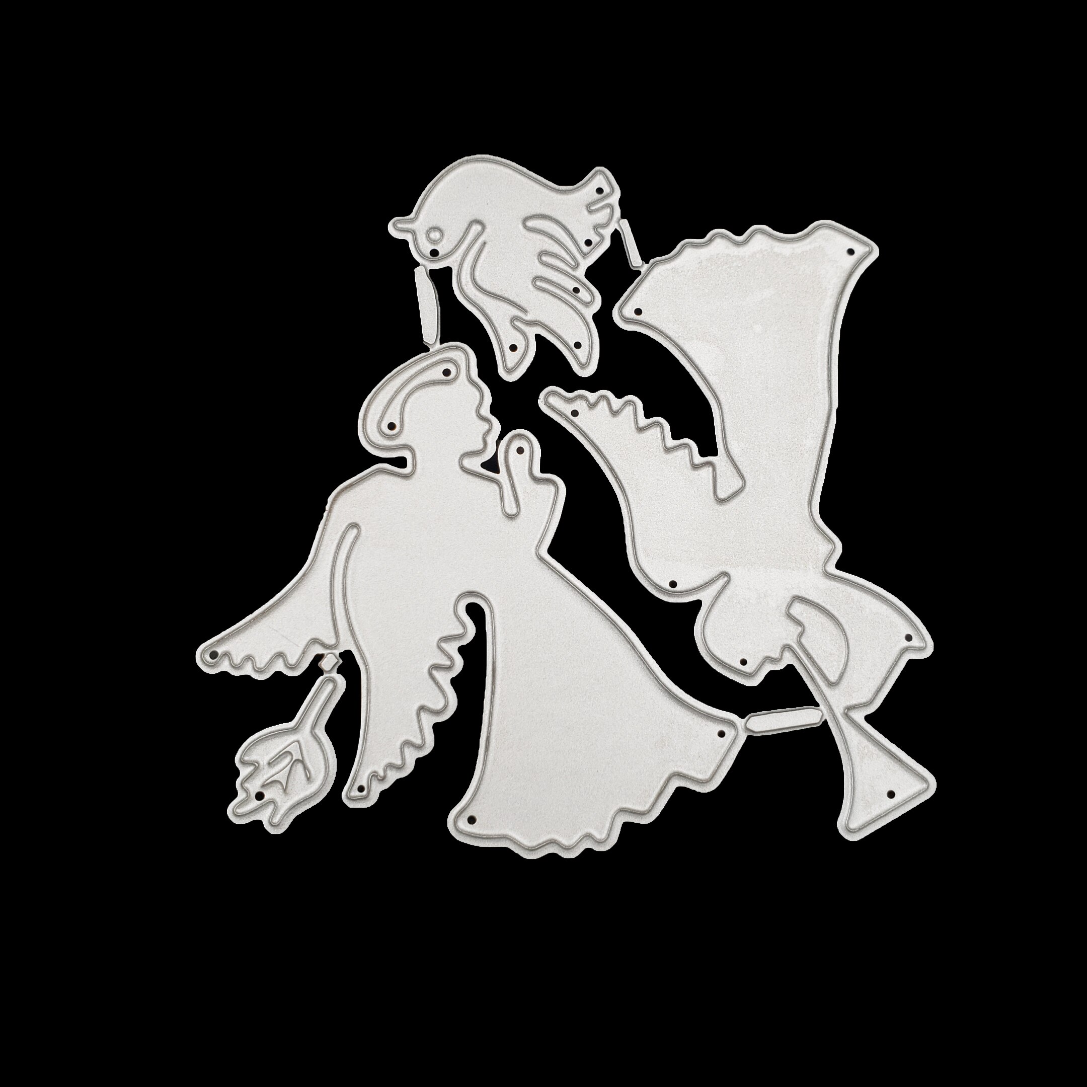 Metalen Angel Set Papier Stansen Sterft Voor Scrapbooking/Diy Pasen Bruiloft Halloween Pasen Kaart