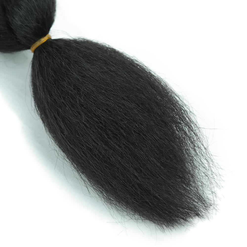Crochet Vixen Braids Style Bundles 26inch Kinky straight Crochet Natural Black Synthetic Fibers for black women Hair Extension