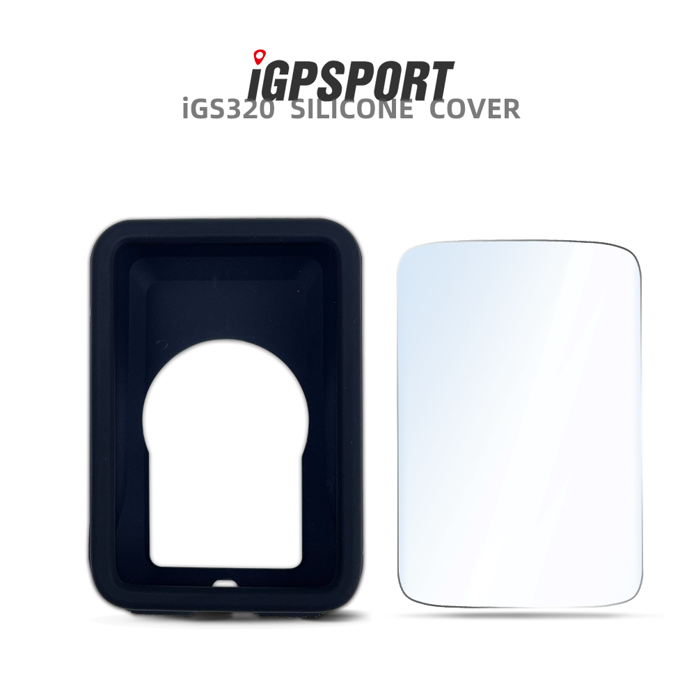 Igpsport IGS20E IGS10S IGS50E IGS320 IGS520 IGS620 Siliconen Case Voor Beschermhoes Hd Screen Film: iGS320 case
