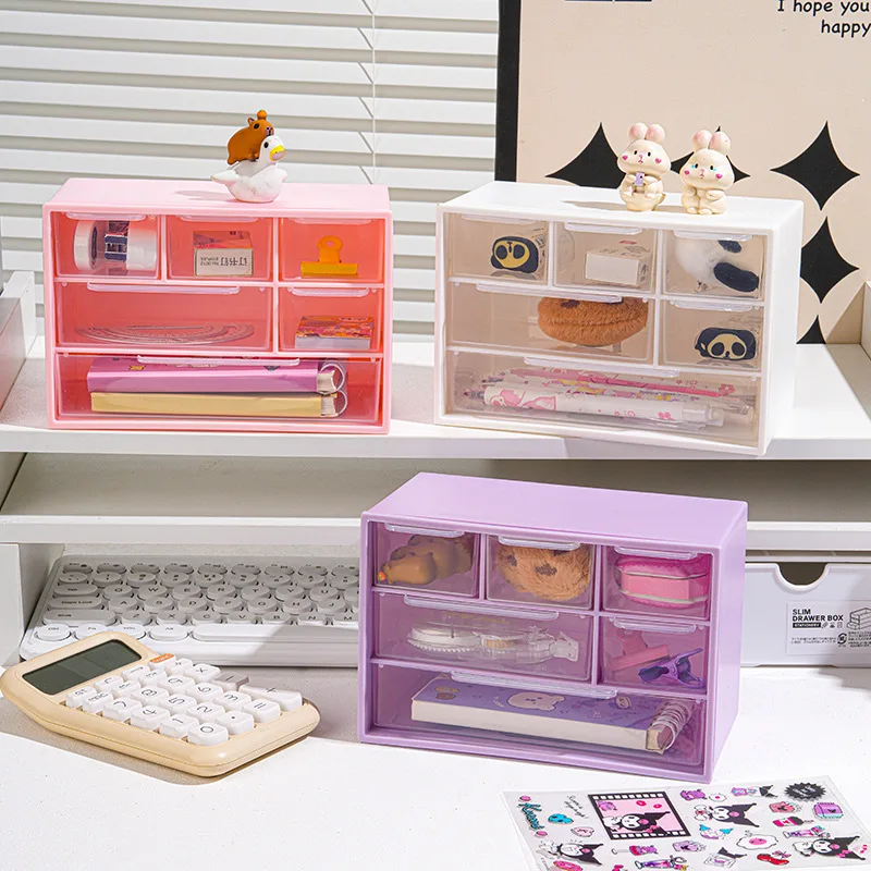 Nine Grids Drawers Style Cosmetic Makeup Storage Box Jewelry Accessories Organizer Guka DIY Beading Plastic Makeup Bag