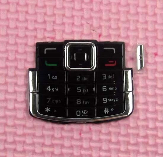 Weiß/Schwarz/Rosa Farbe Neue Ymitn Gehäusedeckel fallen Tastaturen Tastaturen Tasten für Nokia N72, freies