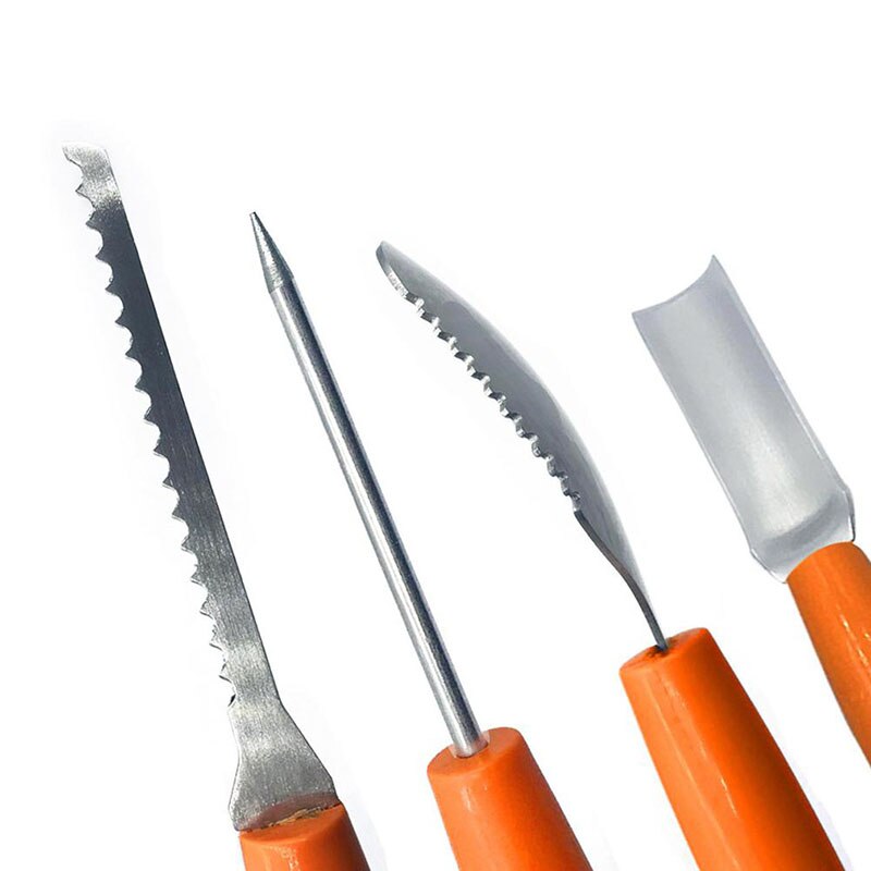4 Stuk Keuken Tool Set Rvs Pompoen Carving Tool Set Modieuze Multifunctionele Halloween Tool Set