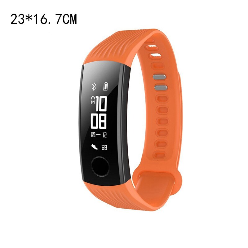 Tillämpligt intelligent armband armband armband tpu rem hälsa slitage övervakning klockarmband för huawei rongyao 3: Orange