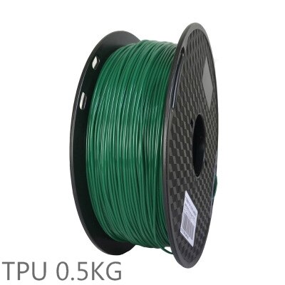 0.5KG TPU 3D Printer filament 1.75mm 500g Flex Soft Elastomer Rubber Material for 3D Printer Consumables: Green