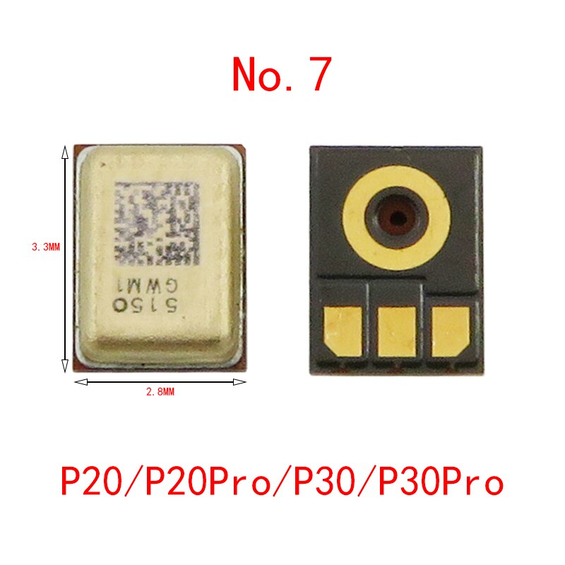 Micrófono receptor de altavoz para HUAWEI, P40 Pro, P30, P20, P10, P9, Honor 8, 9, 10, 20, 30, V10, V20, V30, Mate, Nova Lite, Enjoy Play, 10 Uds.: 10pcs No.7 Type