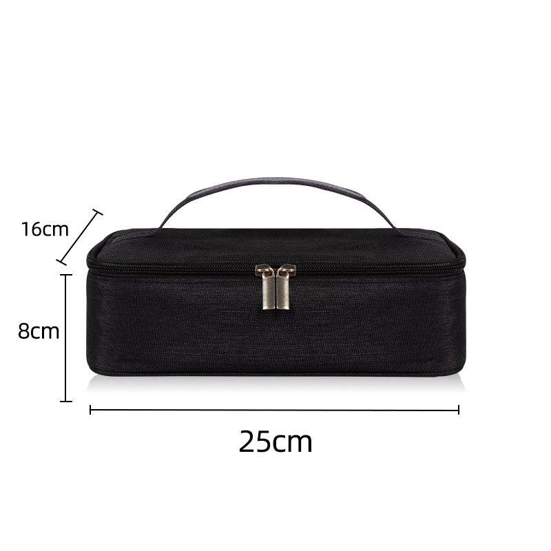 Portable Thermal Insulated Small Mini Cooler Lunch Bag for Kids School Food Containers Reusable Snack Bag: black