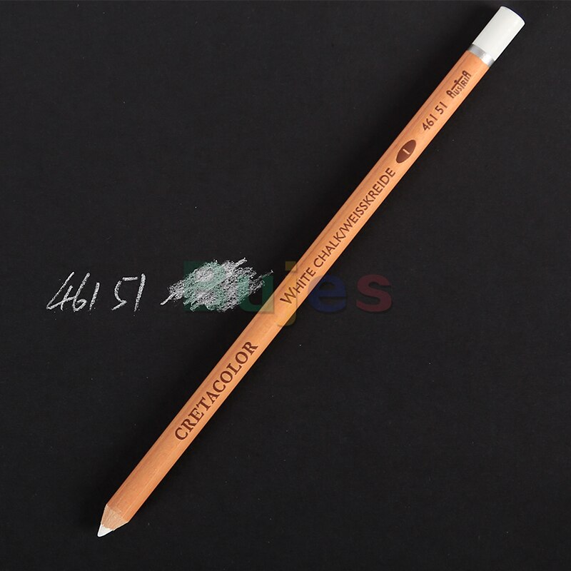 Cretacolor-lápiz de tiza blanca de alto brillo, suministros de arte, Original: 3 pcs 46151