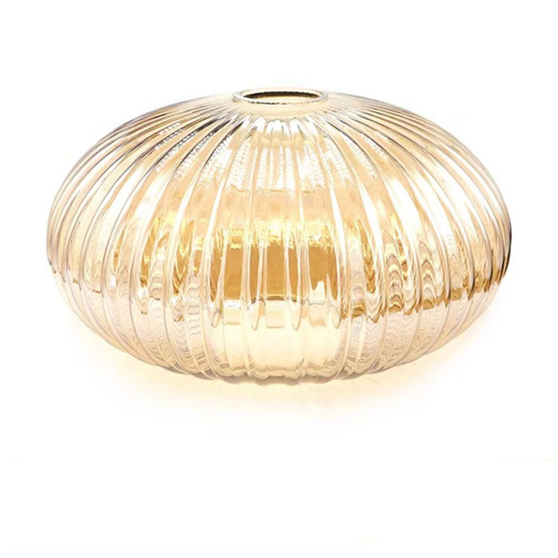 Vintage lampskärm med  e27 glas, ersättning för 42mm e26 diamanter, ananaslyktamönster, gult glasskydd för konsthängande belysning