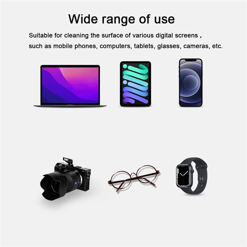 Poliertuch für Apple iPhone, Nano-Textur, Bildschirmreinigungstuch für iPad, MacBook, Apple Watch, Objektiv, Kamera, Brillen, Wischtuch