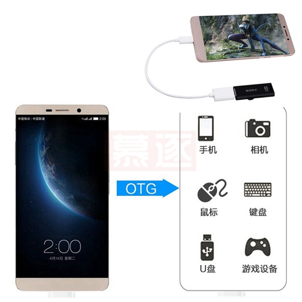 Type-c otg adapterkabel usb 3.1 type c han til usb 3.0 hun otg dataledning adapter universal type-c interface telefon