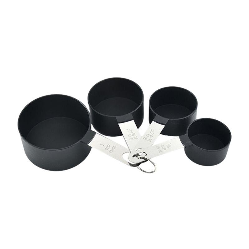 4Pcs/8pcs Multi Purpose Spoons Measuring Cup Baking Accessories Stainless Steel Plastic Handle Measure Tool Kitchen Gadgets #1: H