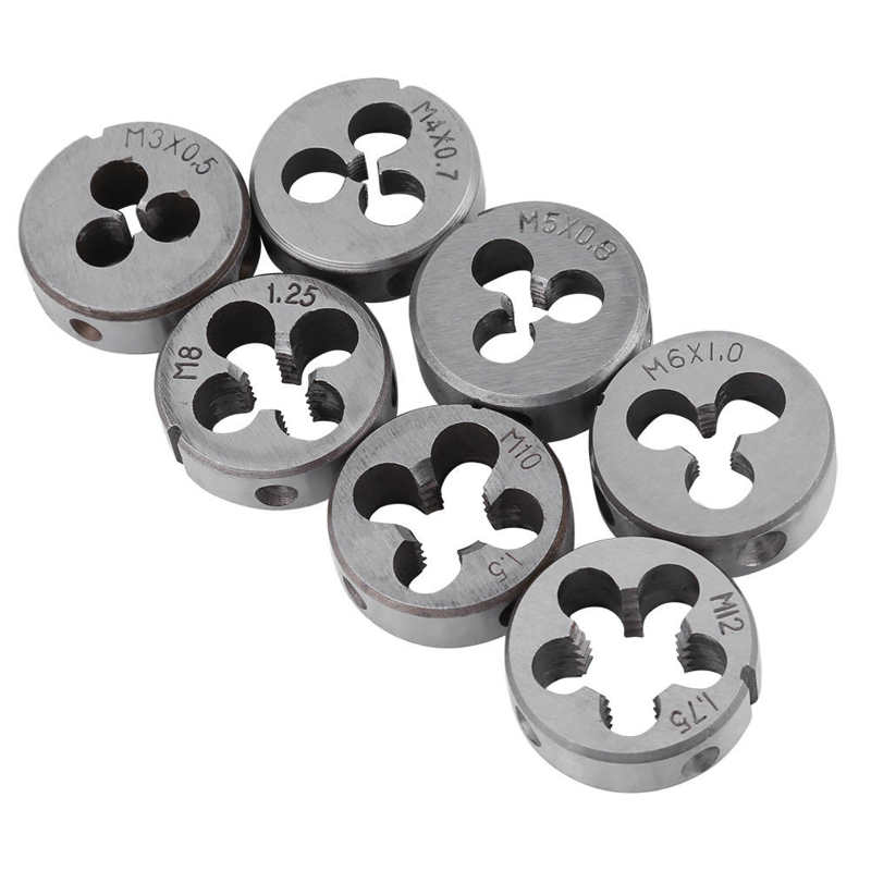 32Pcs Draad Tap M3-M12 Grof Pitch Gelegeerd Staal Tappen Set Met Wrench Draad Gauge Handgereedschap