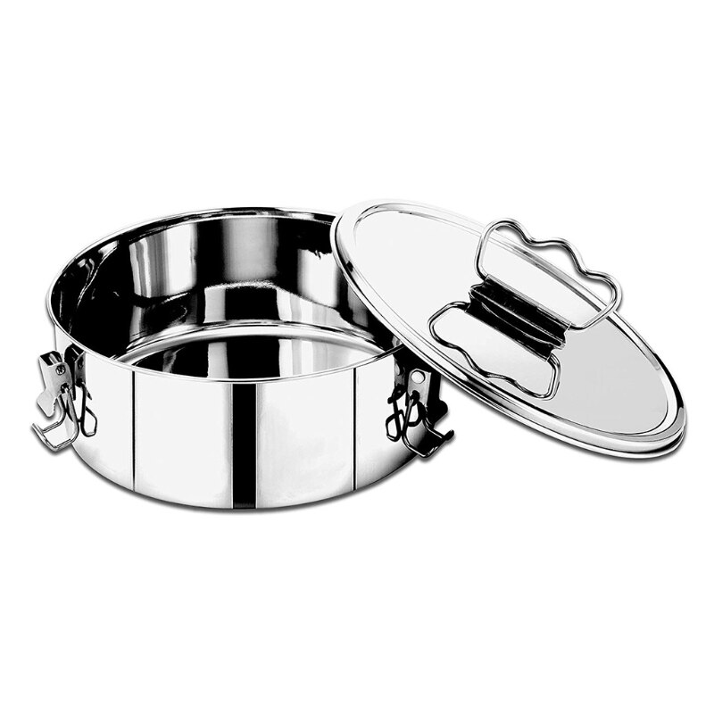 Vaporera de comida redonda multifuncional con tapa, juego de rejilla humeante para cocina, utensilios de cocina, práctico vapor: 1