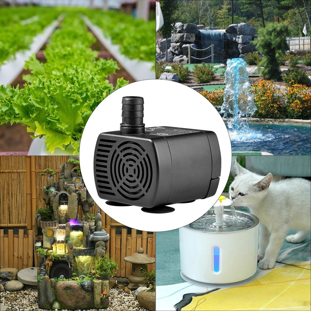 Miniature DC Brushless Water Pump QR10C DC12V 2M Mini Fountain Pet Water Dispenser Submersible Pump