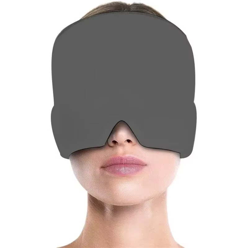 MigräNe Linderung Hütte Kopfschmerzen Hütte Gel Heiße Kalte Therapie Eis Kappe Für Schmerzen Lindern Eis Hütte Augen Maske betonen Druck Schmerzen Linderung: MULTI