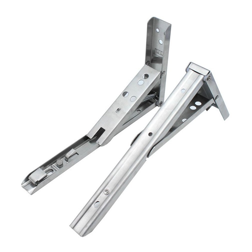 Triangular Bracket Stainless Steel Movable Bracket Folding Wall Partition Storage Bracket Spring Folding Bracket