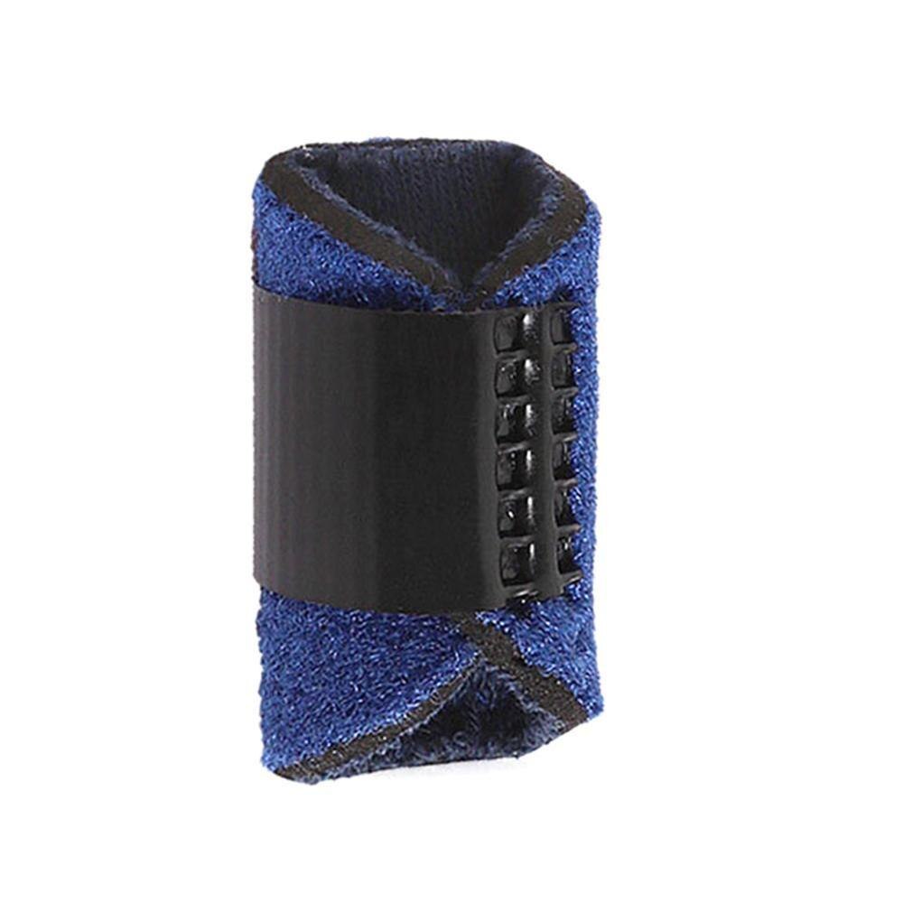 1 stuks pijnverlichtingstrigger, fractuurbescherming, vingerrichter, verstelbare corrector, spalk, vingerondersteuning, beschermbeugel  z2 j 1: Blauw