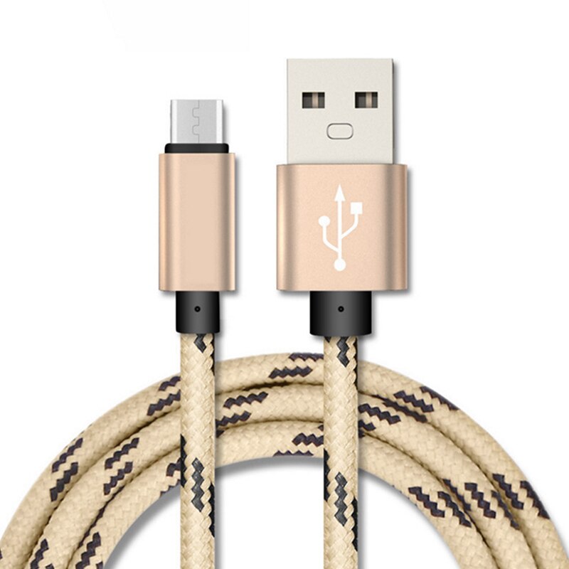 5V2A Mobiele Telefoon Kabel Snelle Opladen Micro Usb-kabel Rooster Nylon USB Sync Gegevens Voor Tablet Android Telefoon Micro Draad 1 m