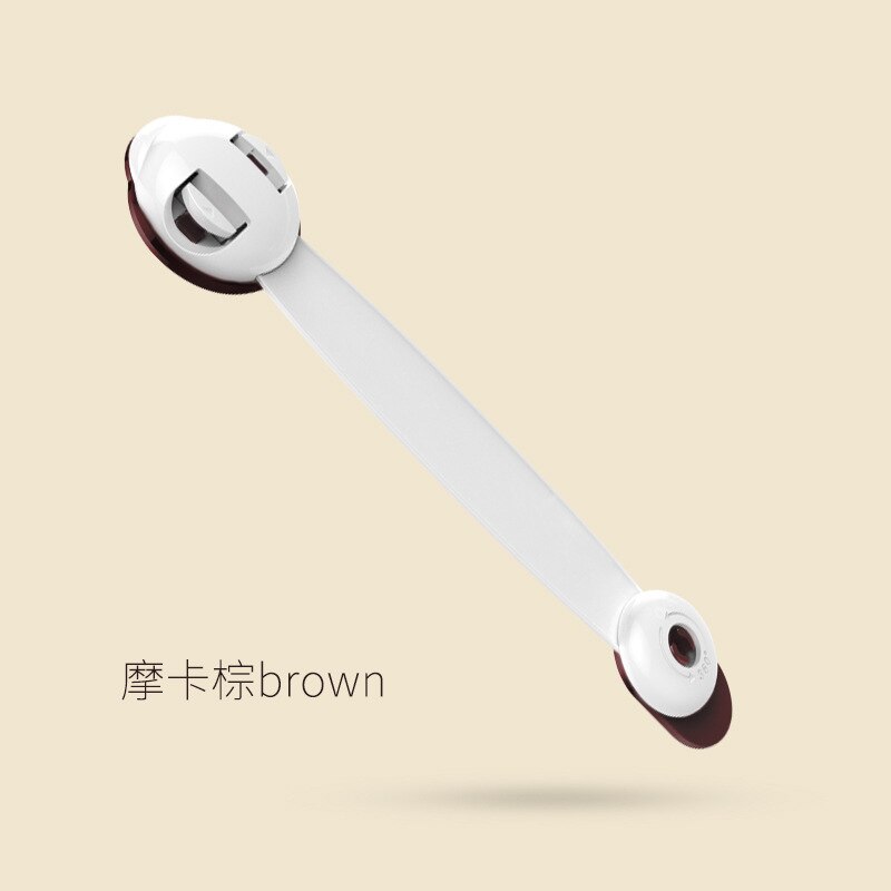 Child safety lock baby anti-clip hand cabinet door lock refrigerator lock drawer lock: White