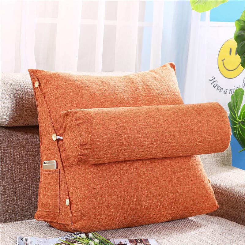 Cojín Lumbar para sofá, almohada de respaldo para cama, silla de oficina, soporte de cintura, tumbona, TV, lectura, decoración del hogar