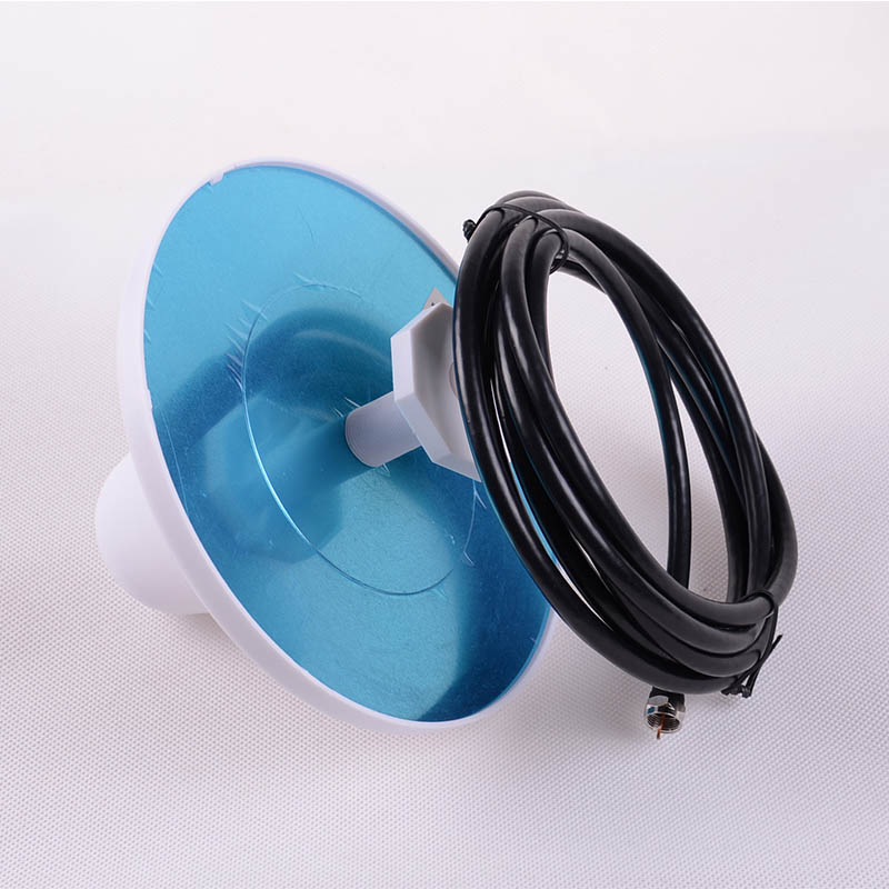 Omni-directional Celling Antenna 806 - 960MHz and 1710 - 2500MHz F Connector with 3M Cable for Cell Phone Signal Power Amplifier