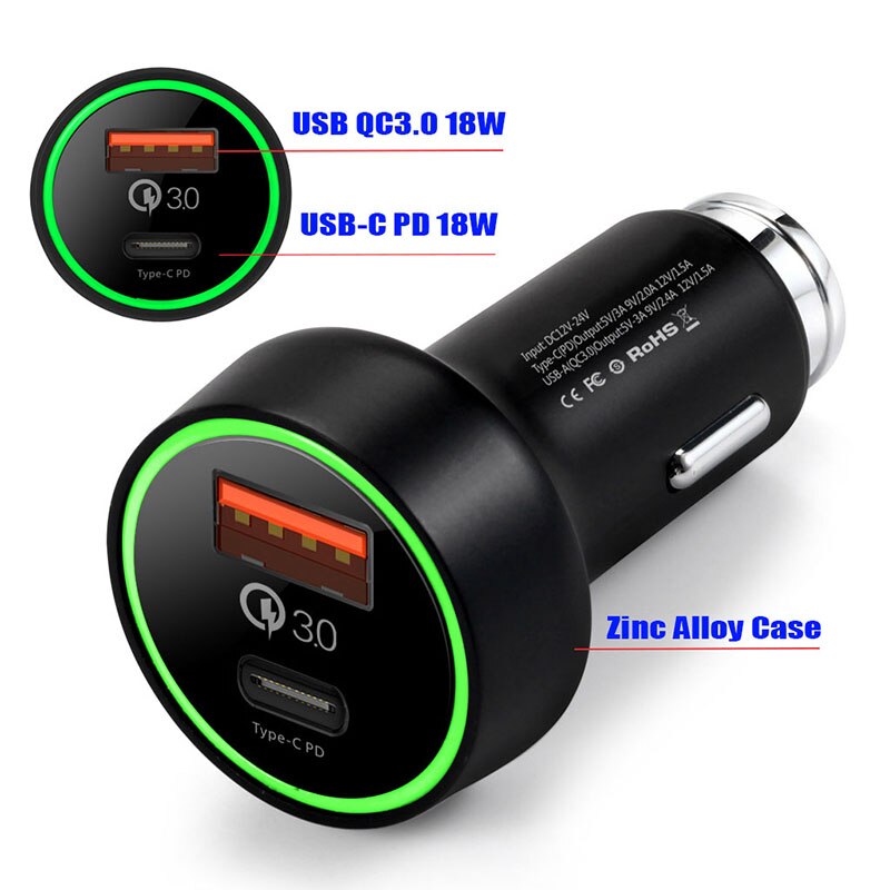 15W Draadloze Auto Magnetische Veilige Oplader Airvent Mount Magneet Adsorbeerbare Telefoon Aluminium Auto Houder Voor Iphone 12 Pro Max 12 Mini: 36W Car Charger