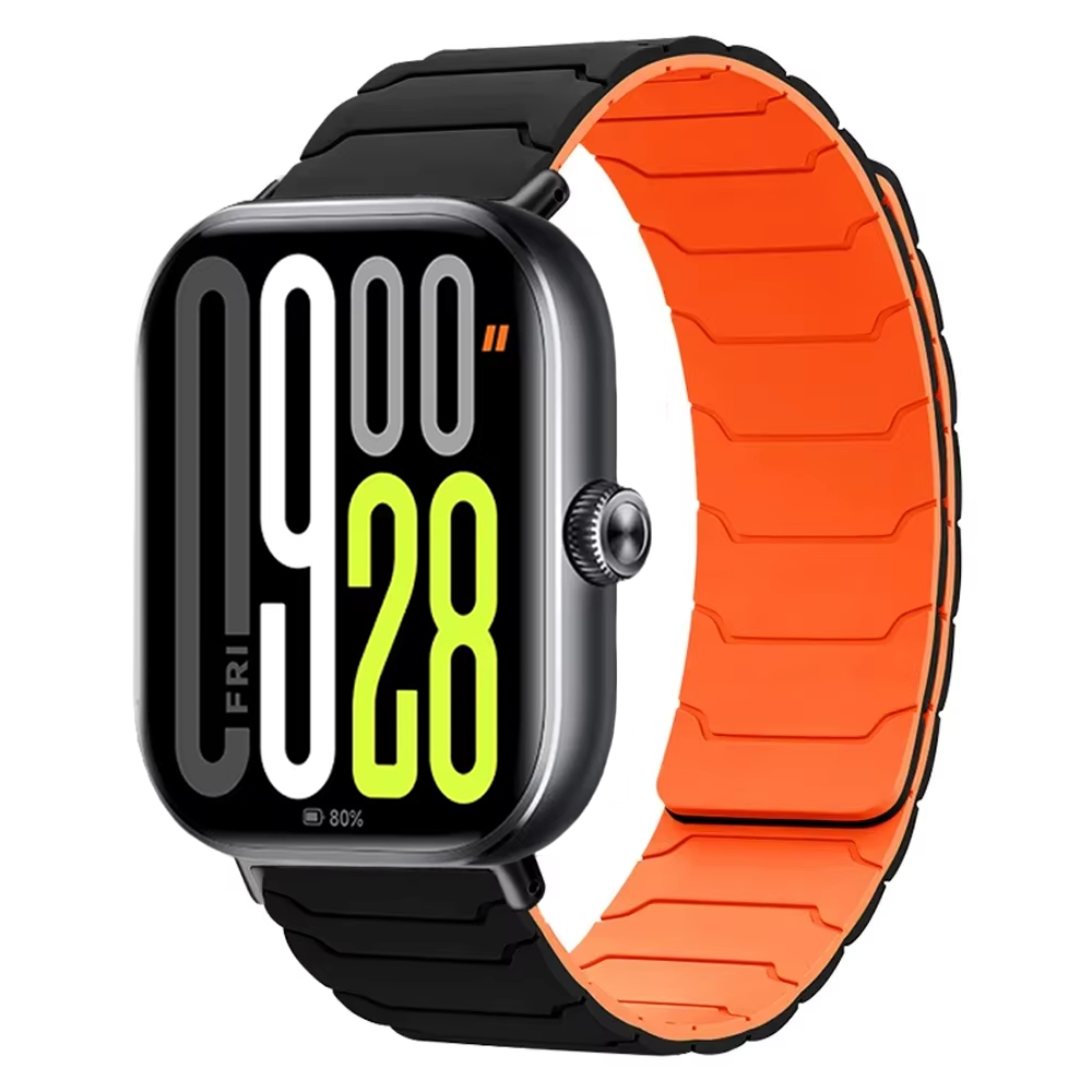 Bracelet en Silicone souple pour montre Redmi 5/4, magnétique, confortable, de remplacement, Xiaomi MiBand 9 Pro/8 Pro