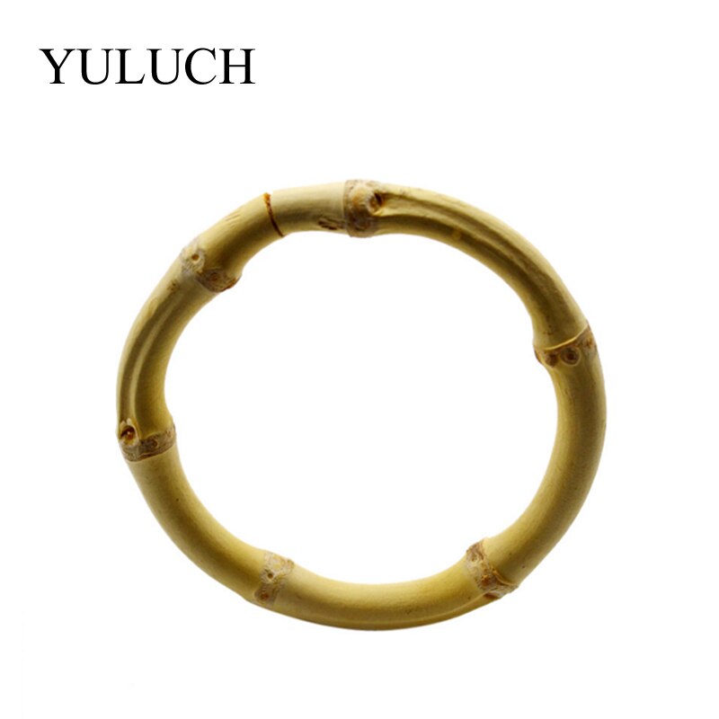 Yuluch pulseira extra grande, bracelete de bambu natural simples, joias para mulheres/moças, presente, estilo hiperbola redondo