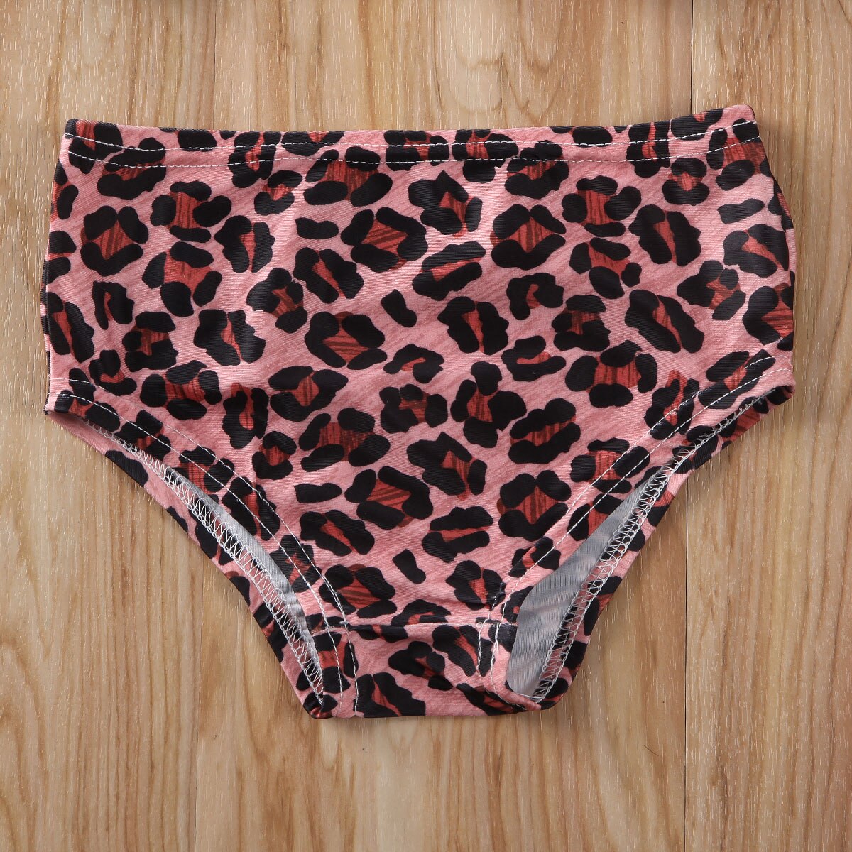 Sommer kid baby pige leopard print bikini 3 stk badetøj badedragt badedragt strandtøj 6m-5t småbørn piger bikini
