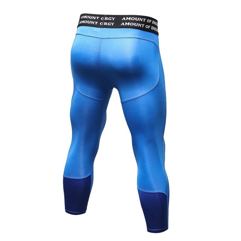 Hombres carta Fitness Legging impreso secado rápido hombres pantalones Fitness entrenamiento primavera otoño Casual Hombre cintura elástica Pantalones
