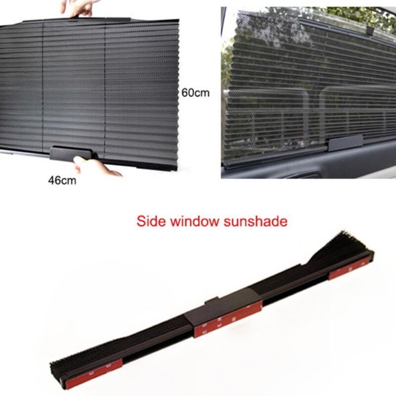 Car Retractable Curtain With Uv Protection Sunshade Car Window Sunshade Upgarde Retracta'ble SUV Truck Car Front Windshield: For Side Window
