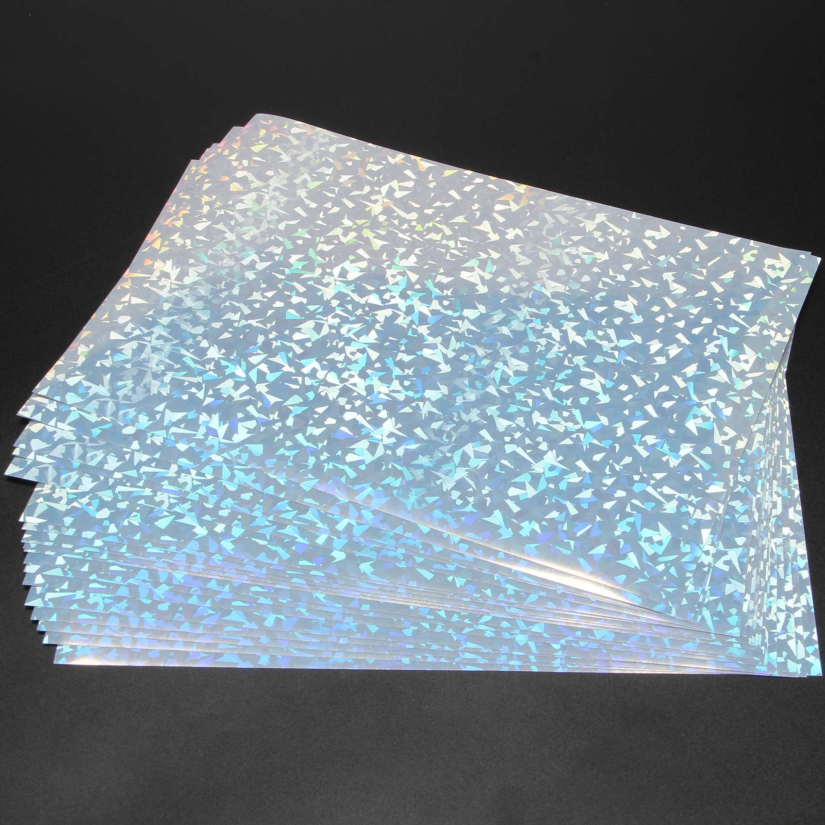 20Sheets Holographic Sticker Paper Holographic Printable Stickers Vinyl Stickers for Inkjet Printer Cutting Crafts
