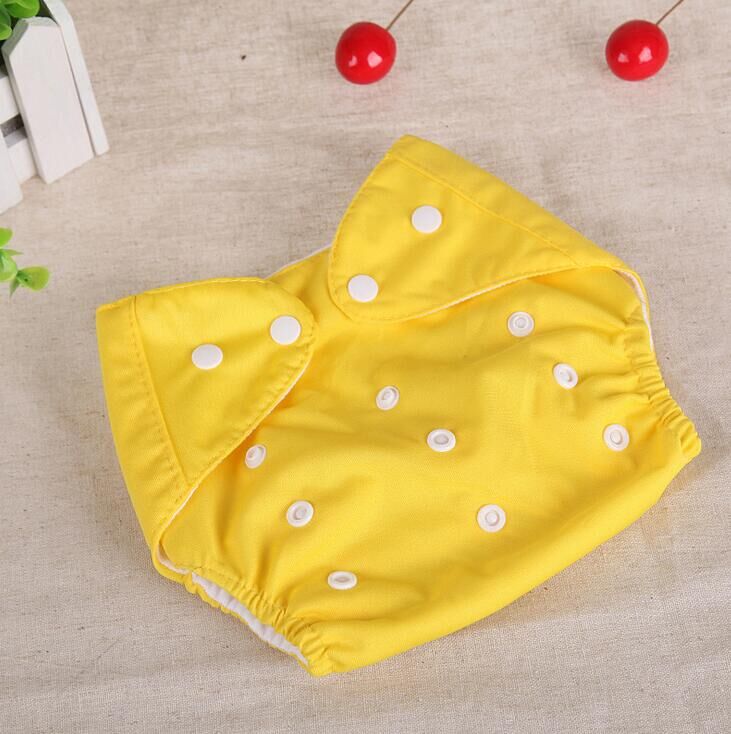 Couches bébé lavables et réutilisables couches en maille/coton bébé coton pantalon d'entraînement: YELLOW / Summer
