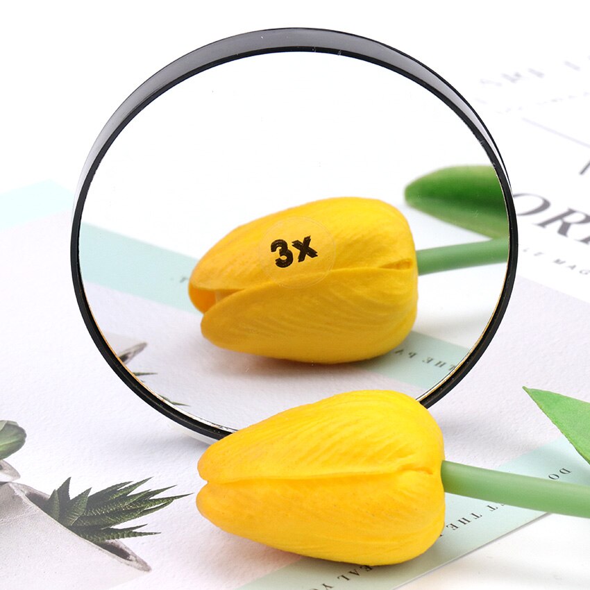 Makeup Mirror 3/5/10/15X Magnifying Mirror With Two Suction Cups Cosmetics Tools Round Mirror Magnification: 3x