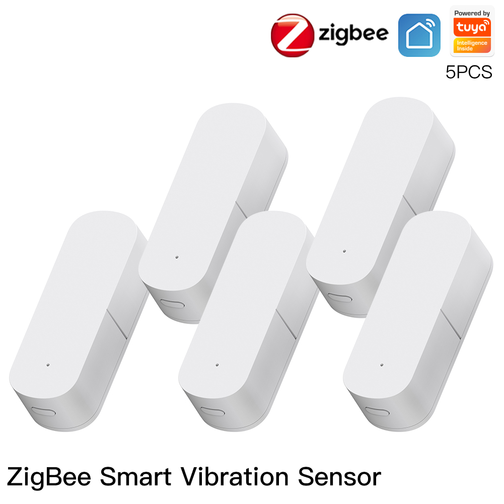 MoesHouse Zigbee Smart Vibration Sensor Detection,Tuya Smart Life APP Notification,Real-Time Motion Shock Alarm,History Record