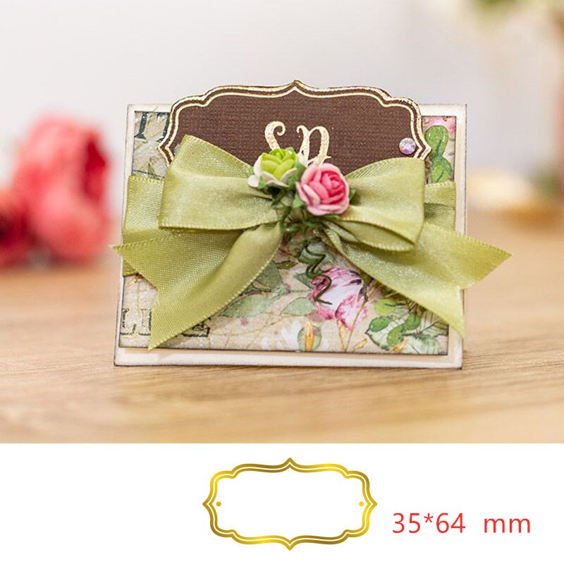 Letters Alphabets Borders Wreath Frames Metal Foil Plates for DIY Scrapbooking Letterpress Embossing Paper Cards Crafts: Picture 4