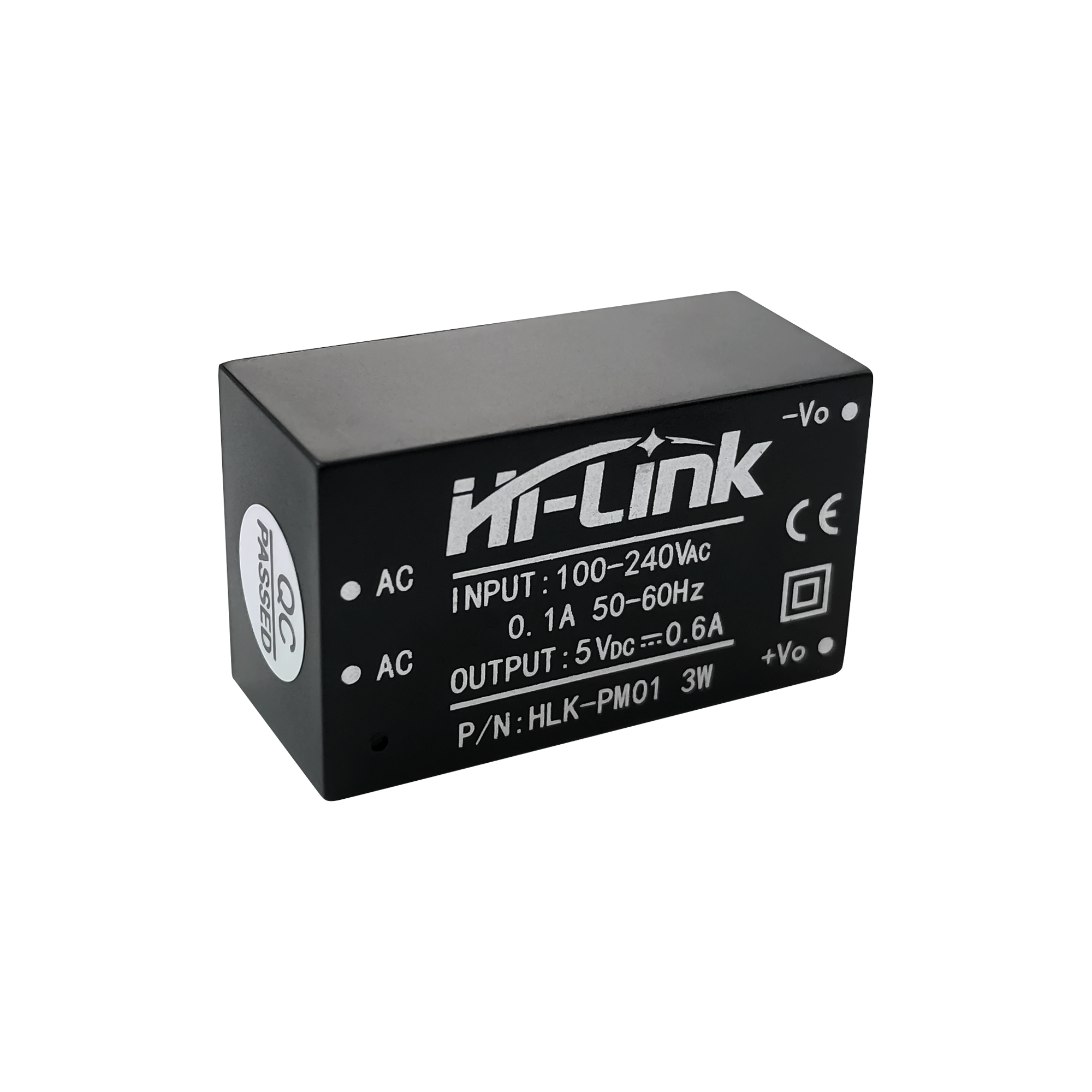 Hi-Link HLK-PM01 AC DC 220V to 5V 3W 600mA Step Down Isolated Switching Power Supply Module AC DC Transformer