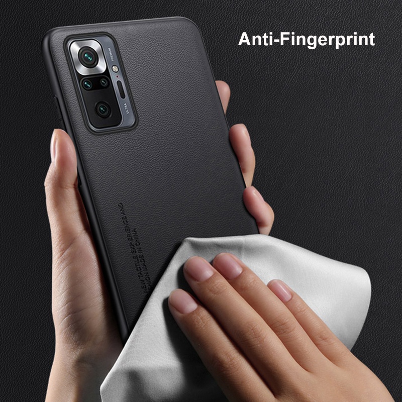 Luksuriøst pu-læderetui til xiaomi redmi note 10 pro, bagcover med silikonebeskyttelse, telefoncover til redmi note 10s 10 4g 10t 5g