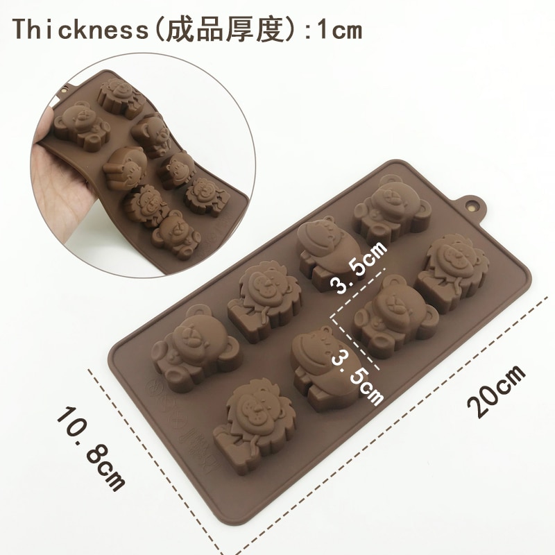 Tegneserie bil transport køkken bageform silikone kage dekorationsværktøj dyr fondant løve dyr chokolade forme gør det selv: 7180