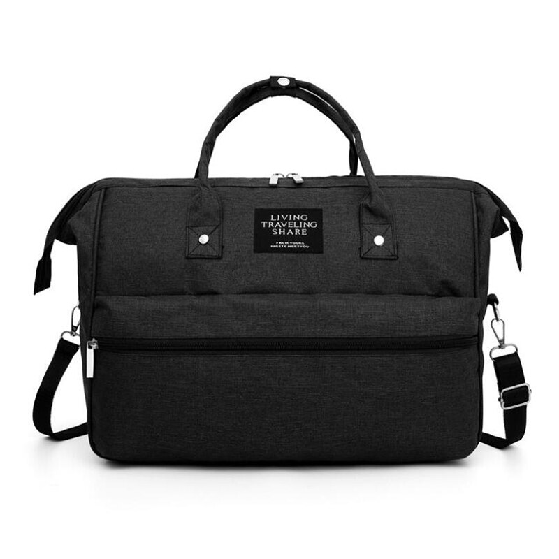 Large Capacity Diaper Bag Baby Nappy Bag Mummy Daddy Backpack Waterproof Casual Laptop Bag Milk Bottle Bag: black
