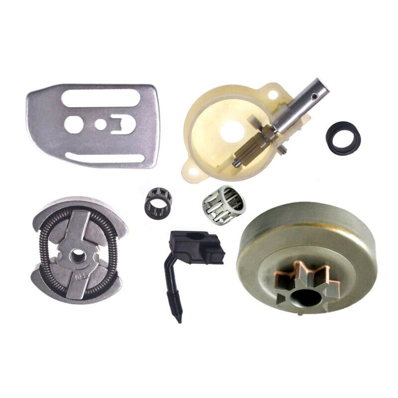Oliepumpe oiler gear &amp; koblingstromlesæt til husqvarna 41 136 137 142 141 motorsav