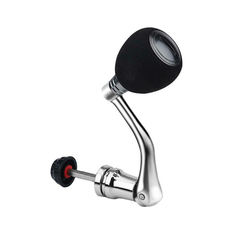 1PCS Metal Spinning Reel Handle Grip Fishing Reel Replace Folding Rocker Arm Crank Handle Replacement