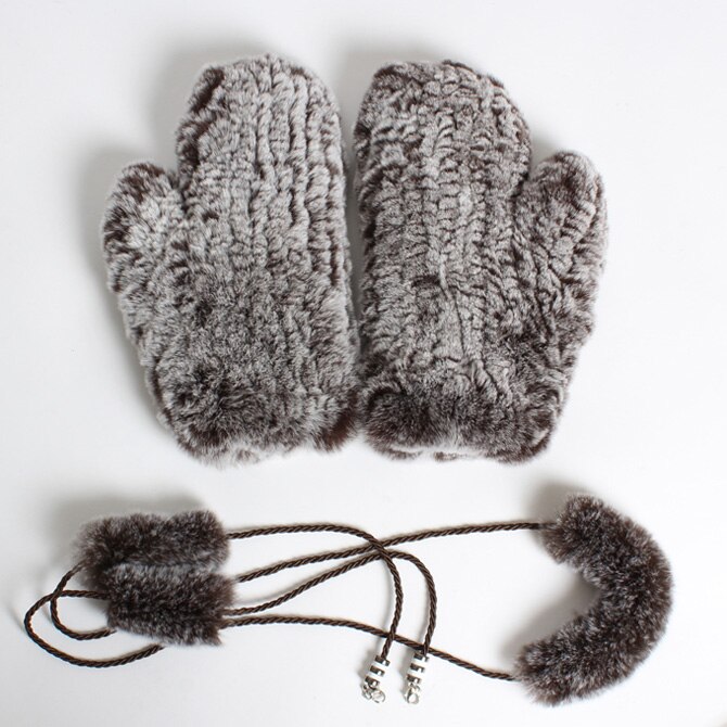 russland Frauen Winter betroffen 100% Natürliche Rex Kaninchen Pelz Handschuhe Dame Handgemachte Starke Warme Weiche Rex Kaninchen Pelz Handschuhe: Farbe 7