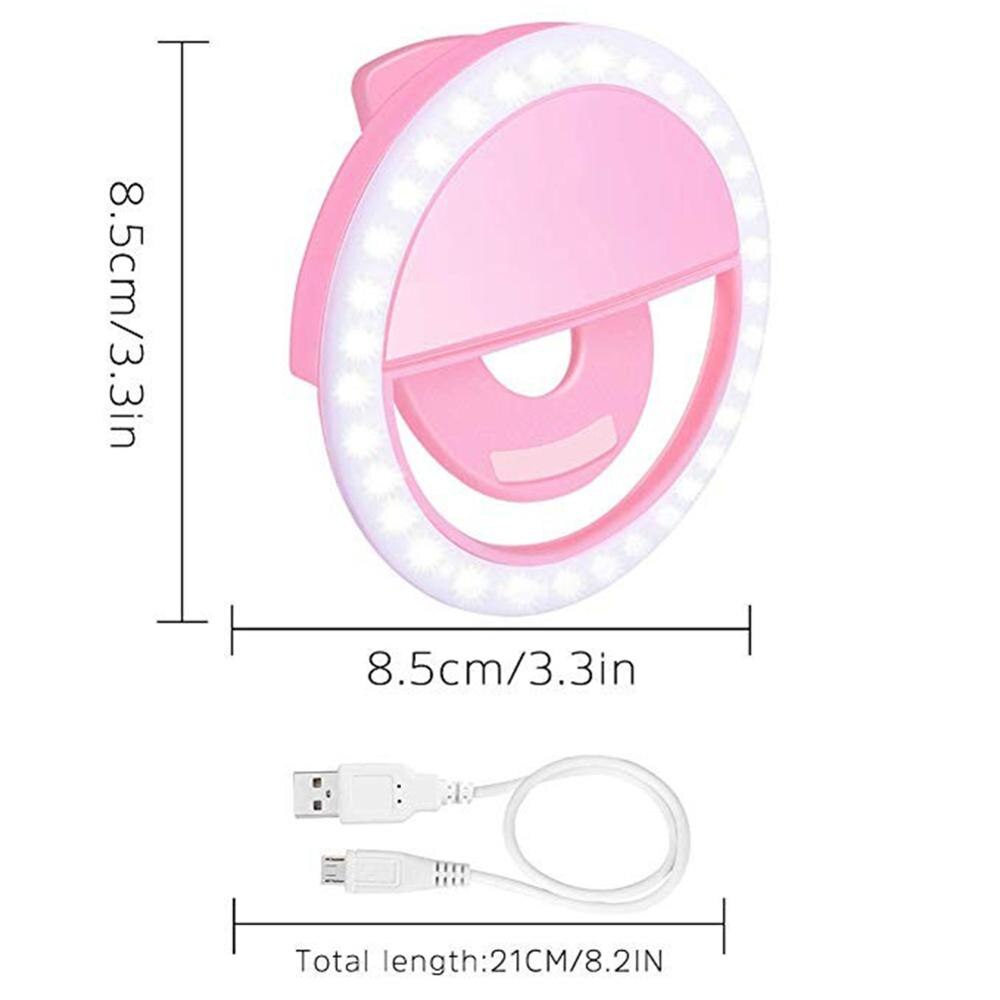 Universal- LED Selfie Ring Licht Makro Ring Blitz hell für iPhone für Xiaomi Smartphone Kamera LED Foto Beleuchtung