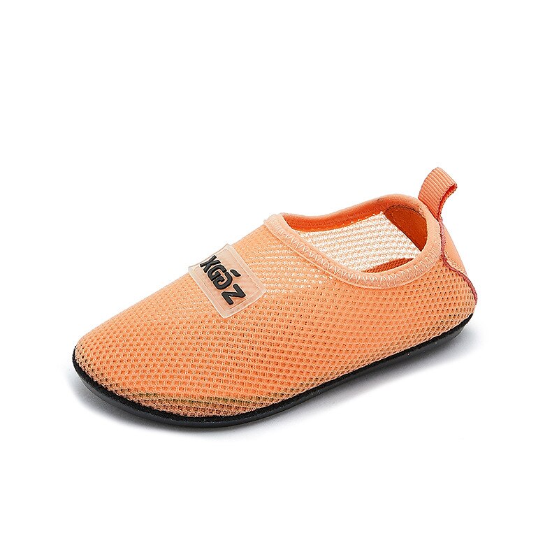 Herbst Kleinkind lässig Turnschuhe freundlicher Gittergewebe Sport Turnschuhe Baby Mädchen tanzen Schuhe Jungen Unterhose Auf Weiße Turnschuhe Trainer Neue: Orange / 5,5